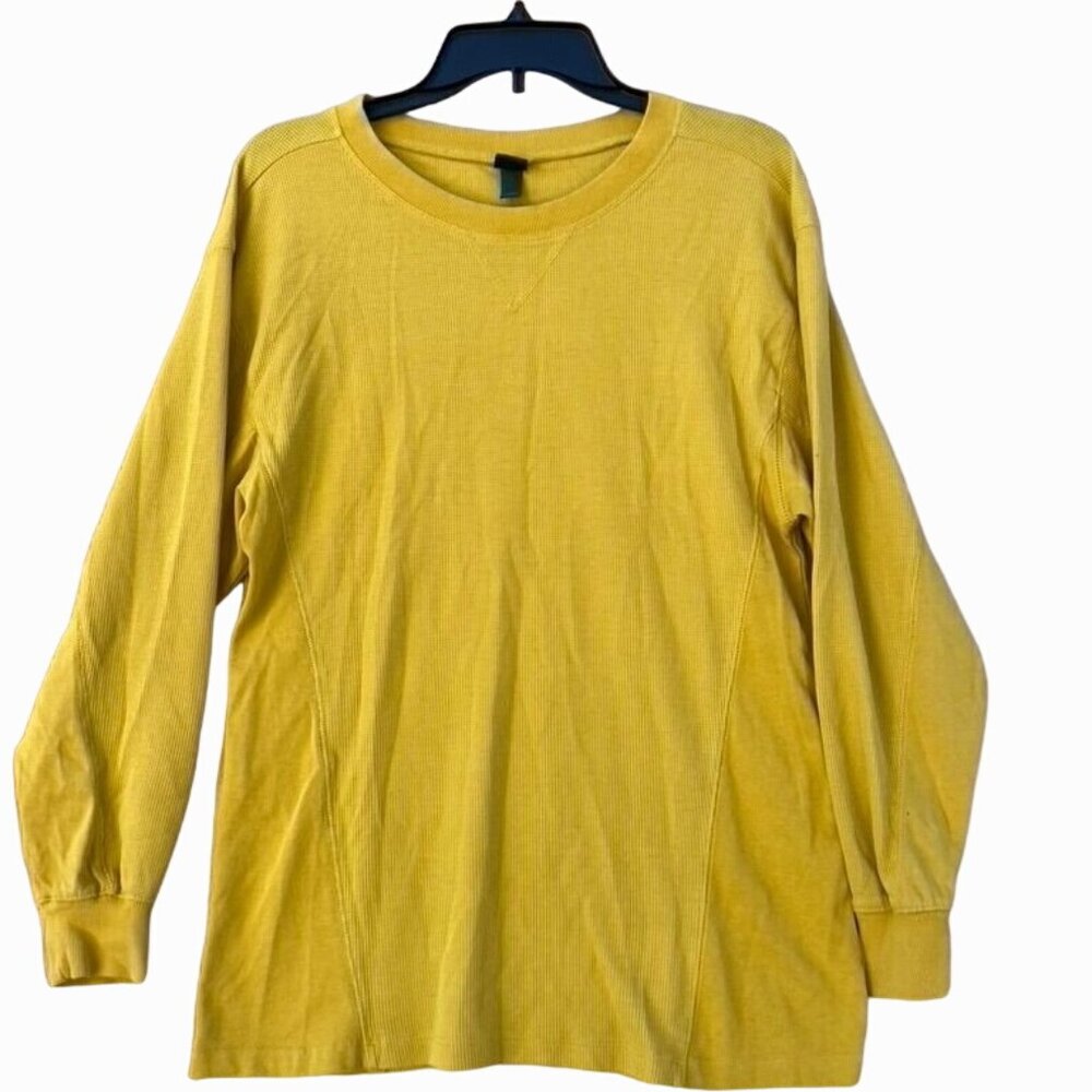 Wild Fable - Men's Thermal Long Sleeve Henley Shirt - Yellow - Extra Small